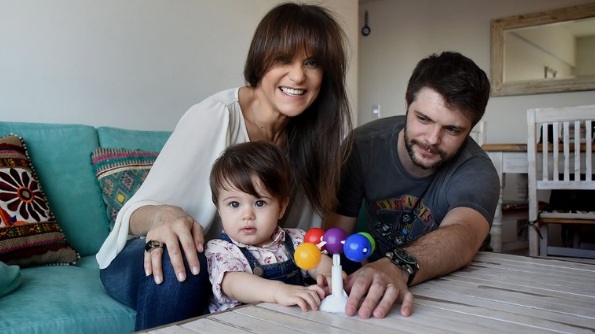 María Fernanda Callejón y familia