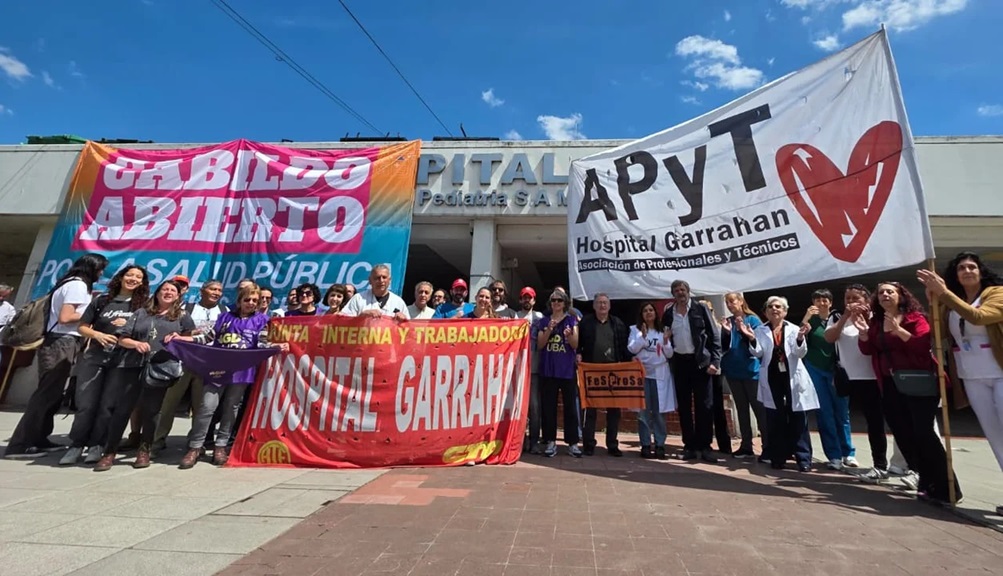 Trabajadores del Garrahan exigieron la anulación de los vetos