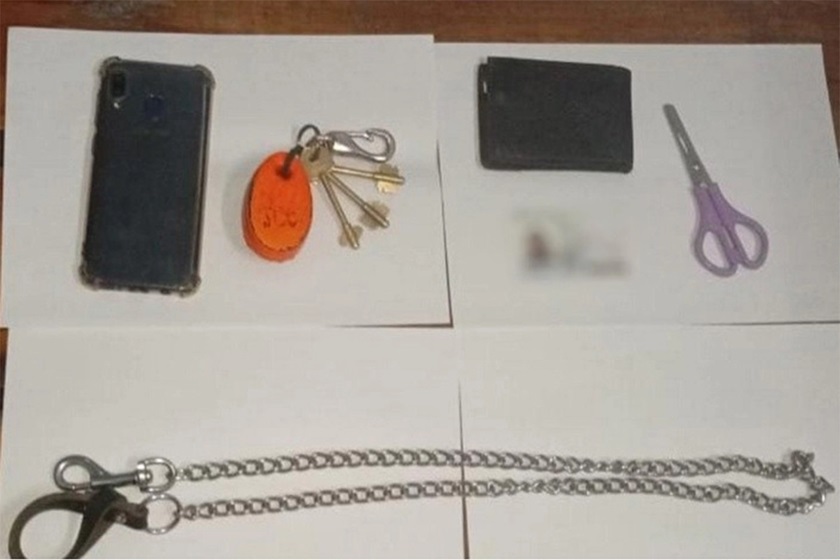 Los elementos incautados en la vivienda