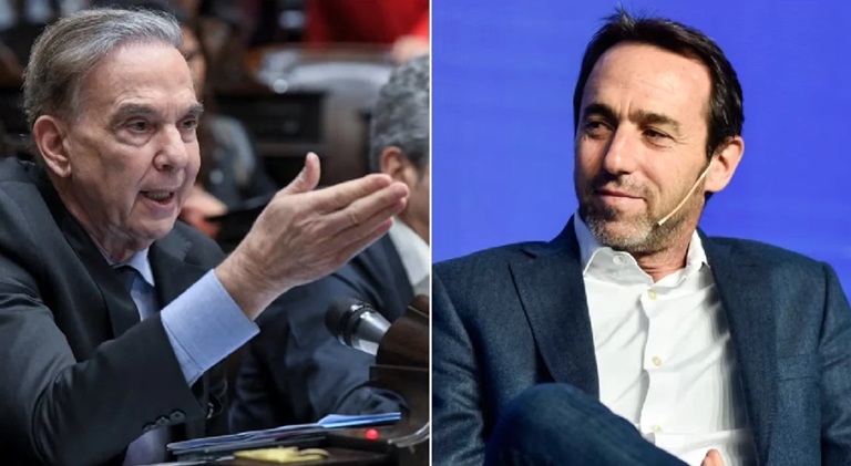 Pichetto se cruzó con Galperín en X.