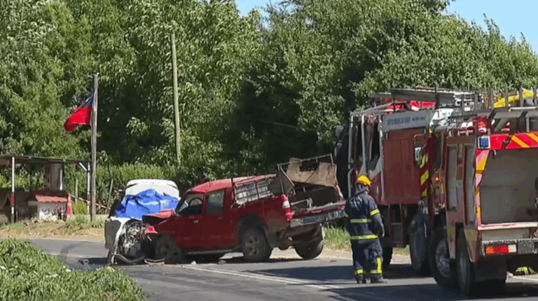 El accidente ocurrió en sector Paso Nevado, en San Clemente.