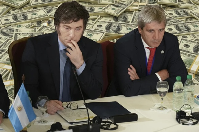 Javier Milei y Luis Caputo