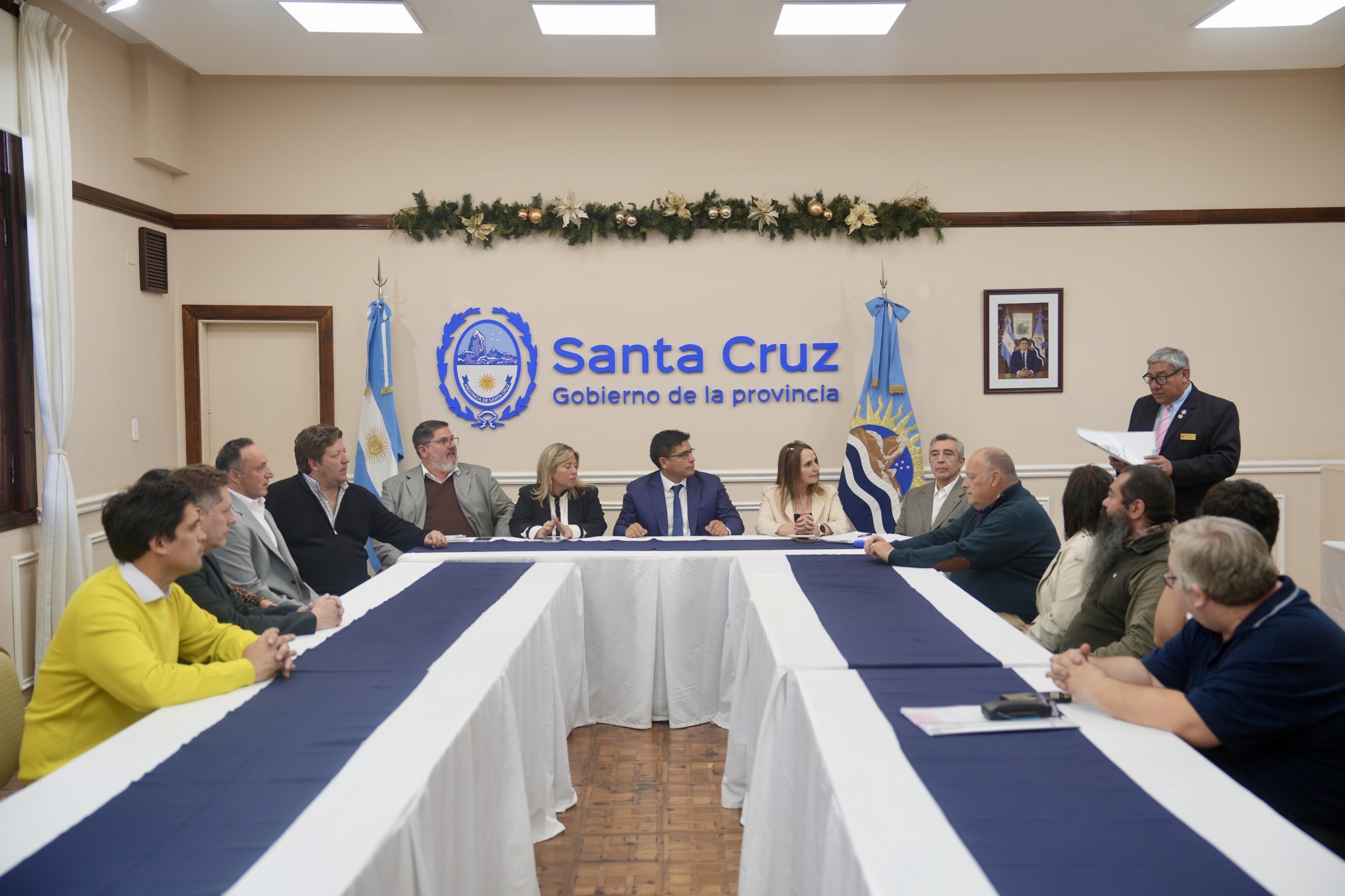 Reunión en Casa de Gobierno.