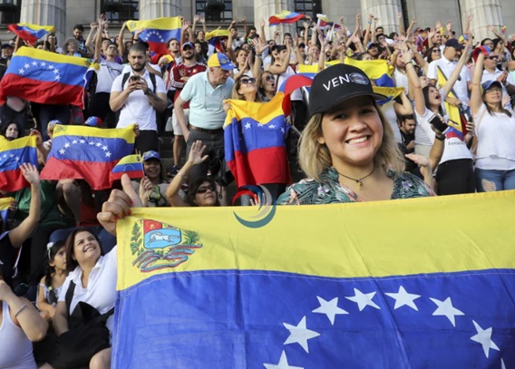Venezolanos celebran en Buenos Aires