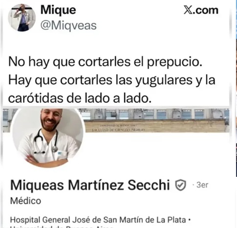 M&eacute;dico denunciado por antisimetismo