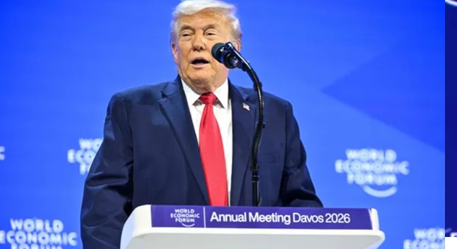 DONALD TRUMP EN DAVOS