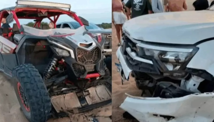 Los vehículos implicados en el accidente.