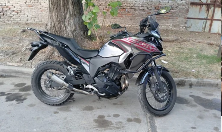 La moto que habían robado los ladrones