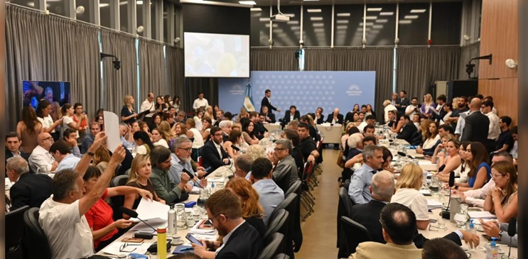 El plenario de comisiones de la Cámara baja.