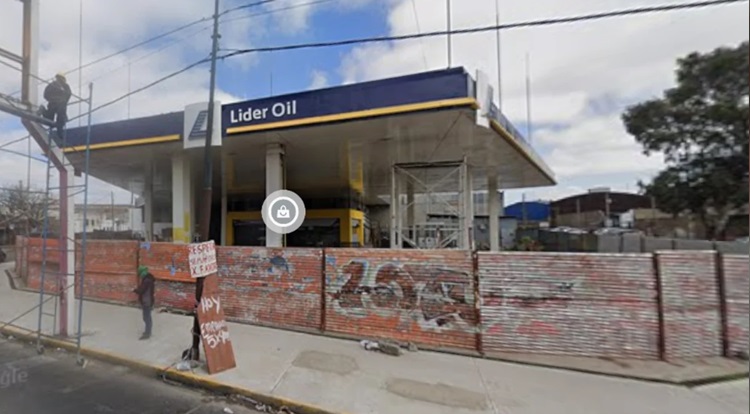 Estación de servicio donde sucedió la pelea fatal.