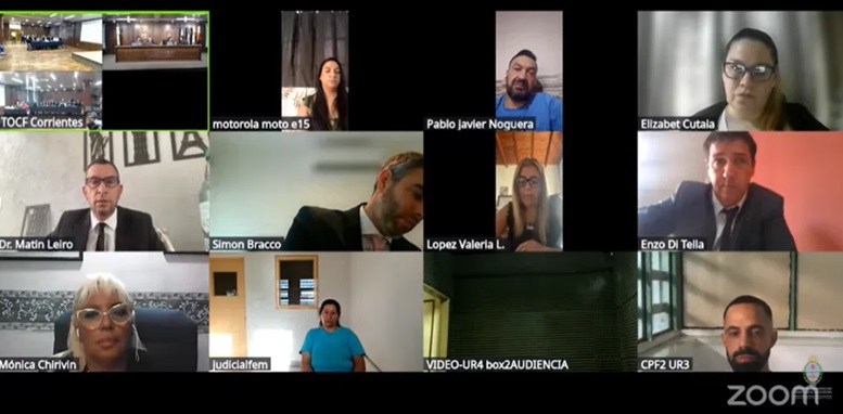 Imagen de la primera audiencia preliminar.