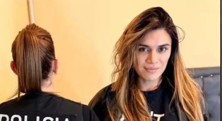 La ex participante del reality detenida.