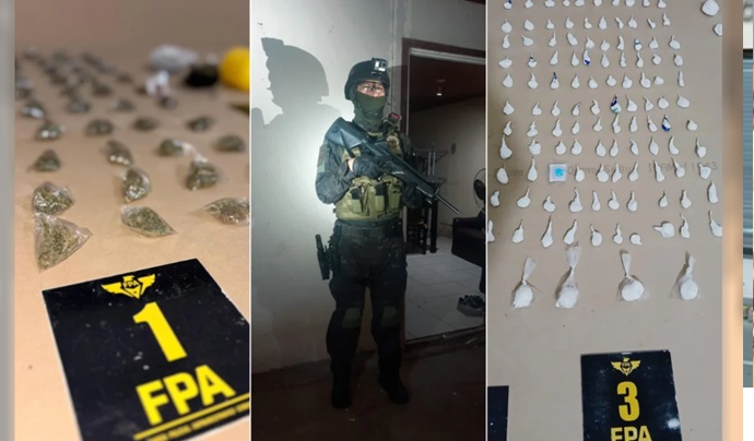 El operativo incluyó detenciones en la vía pública