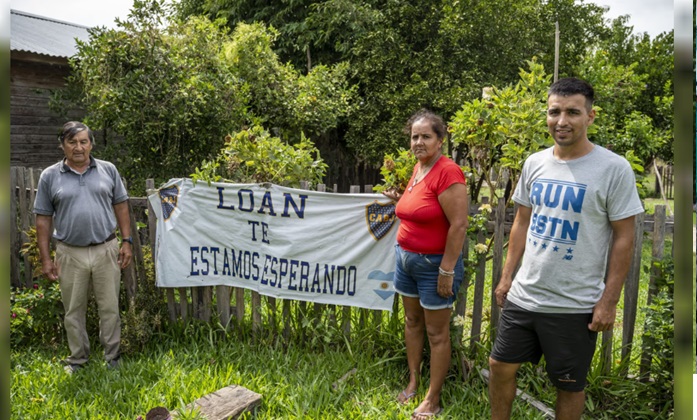 La familia de Loan espera encontrarlo con vida.