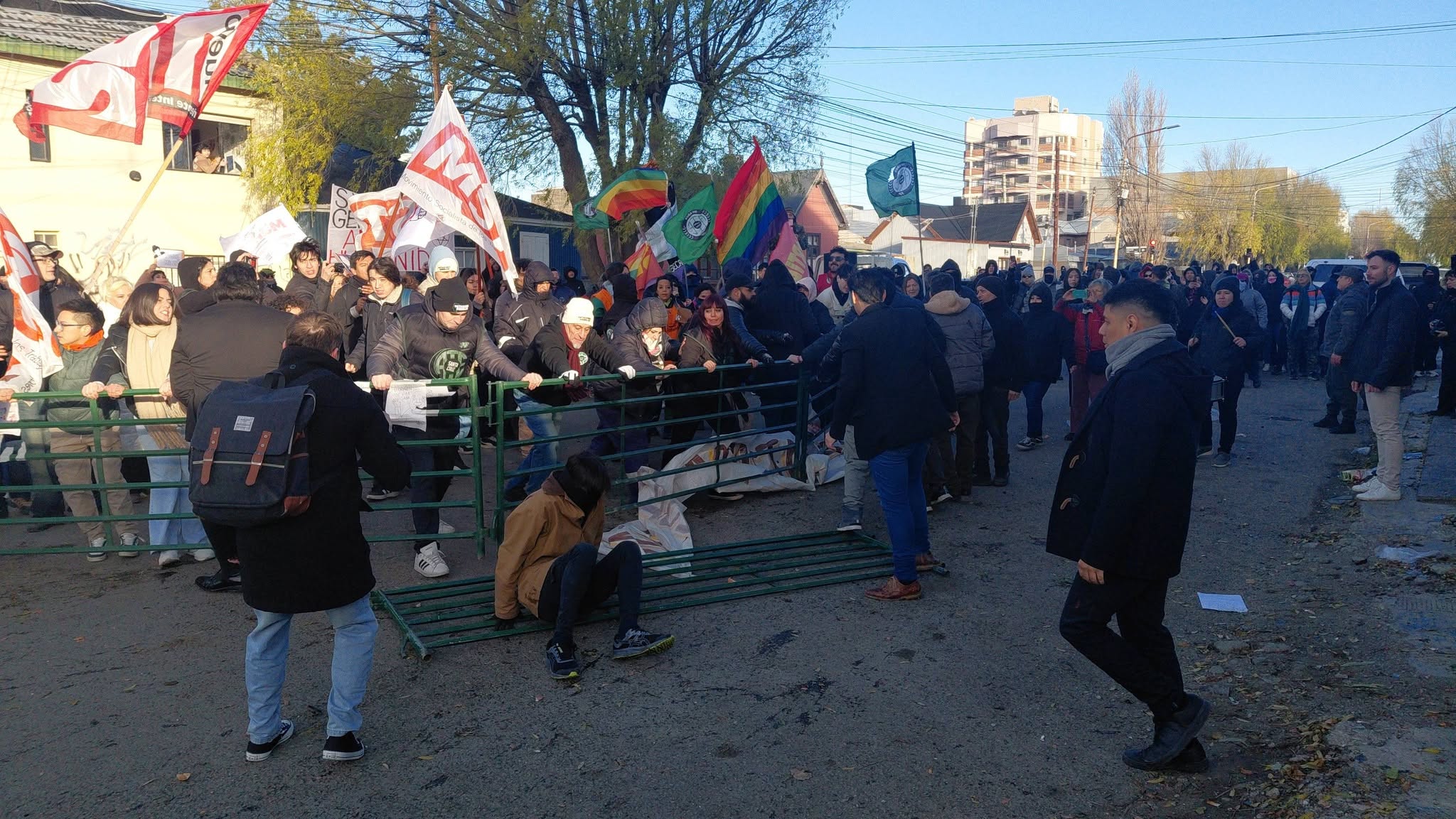 Incidentes en el Foro Libertad Avanza. FOTO GENTILEZA TNRIOGALLEGOS