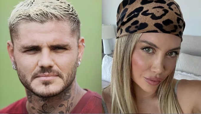 Mauro Icardi y Wanda Nara.