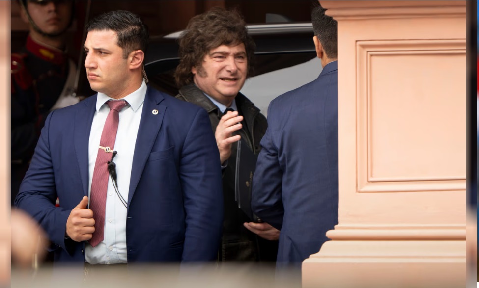El presidente Javier Milei en la Casa Rosada