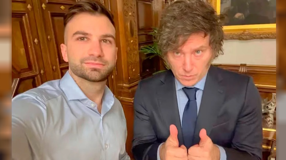 Mauricio Novelli, junto al presidente Javier Milei
